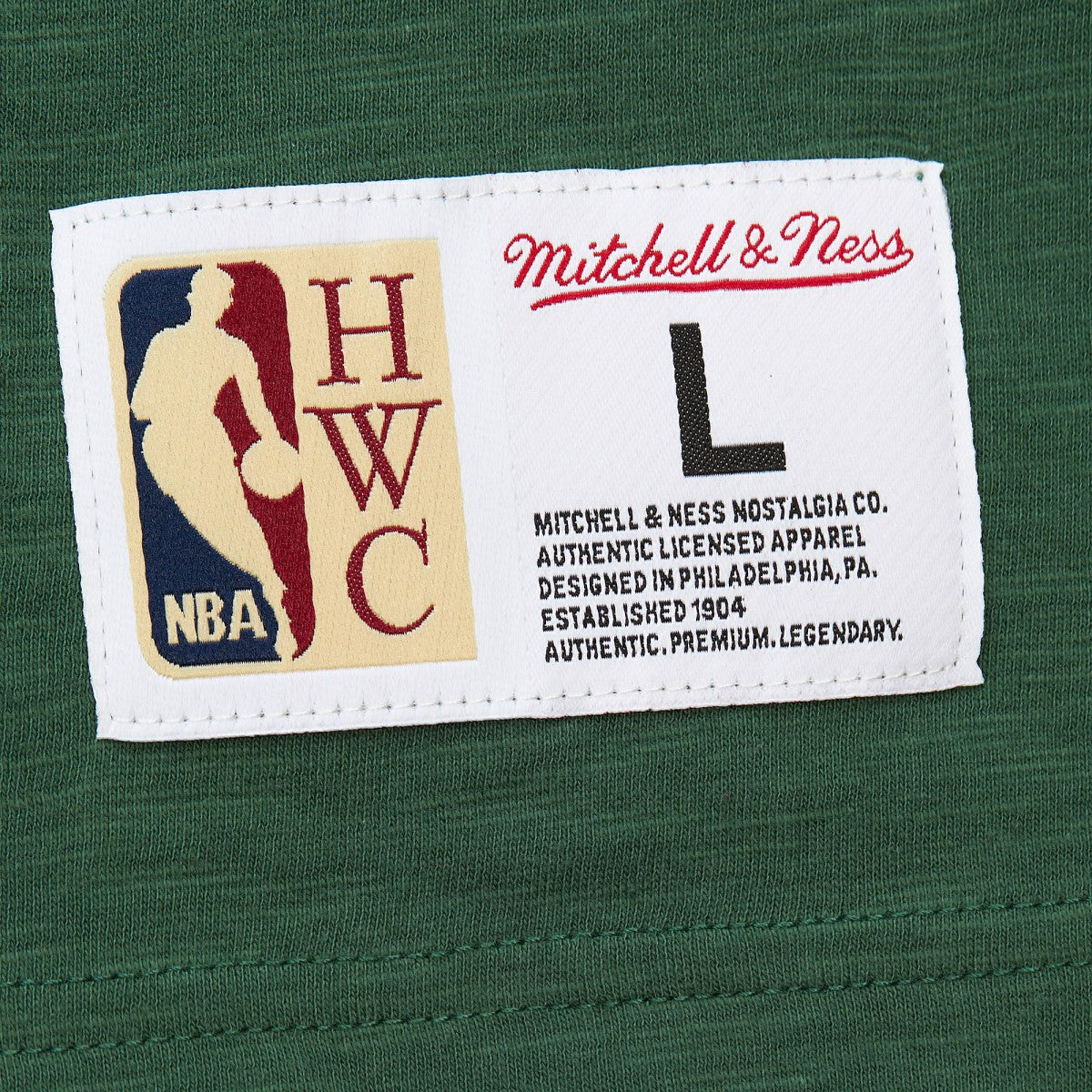 Milwaukee Bucks Hardwood Classics Felt Applique Slub T-Shirt Discount
