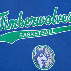 Minnesota Timberwolves Hardwood Classics Felt Applique Slub T-Shirt Discount