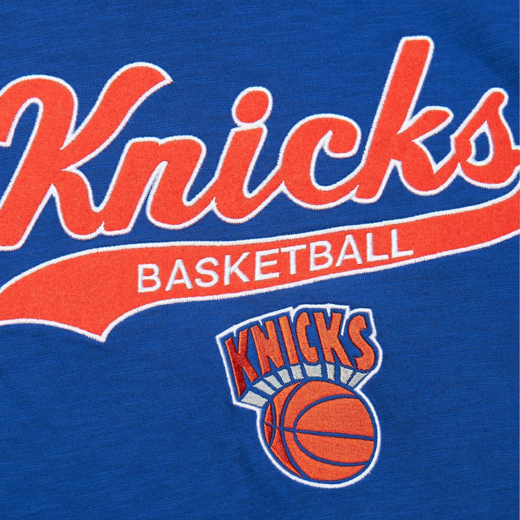 New York Knicks Hardwood Classics Felt Applique Slub T-Shirt Discount