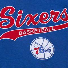 Philadelphia 76ers Hardwood Classics Felt Applique Slub T-Shirt Discount