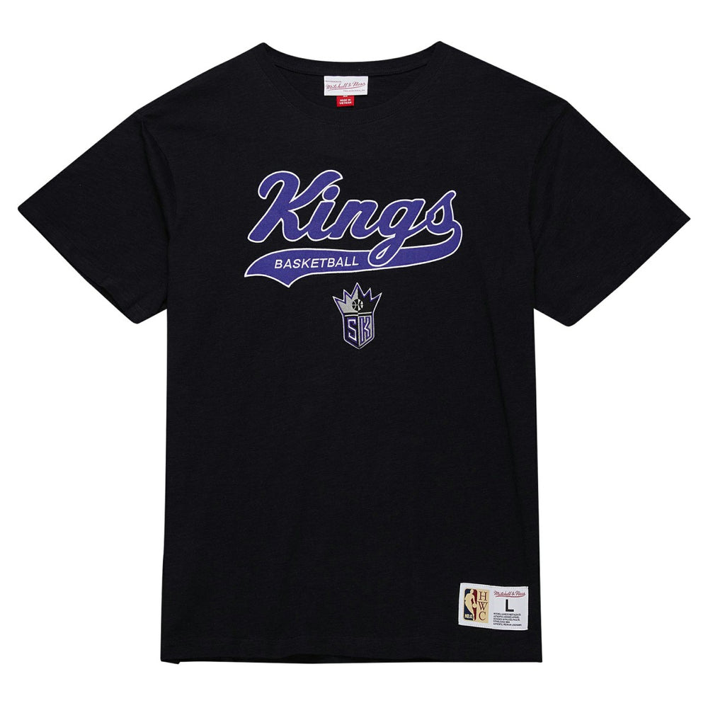 Sacramento Kings Hardwood Classics Felt Applique Slub T-Shirt Online