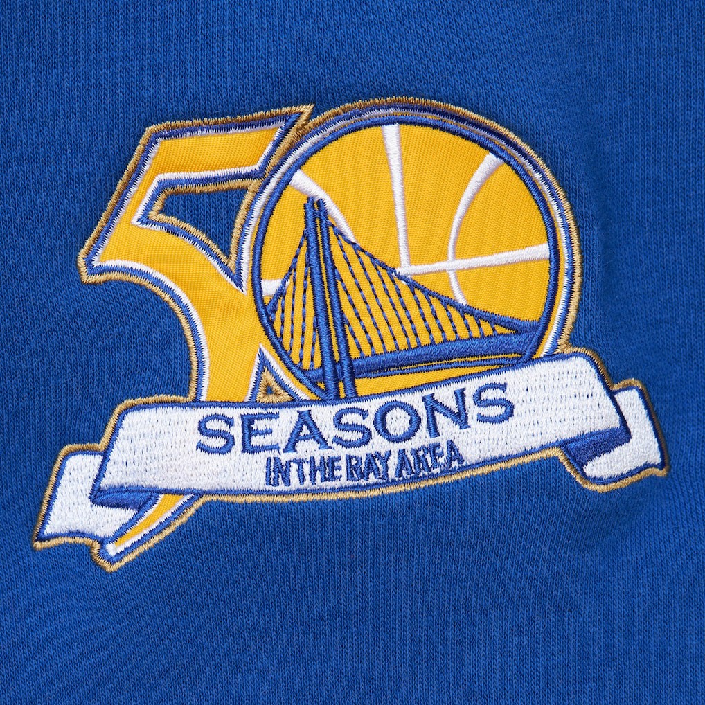 Golden State Warriors Hardwood Classics All Over 4.0 Pullover Sweatshirt sale New