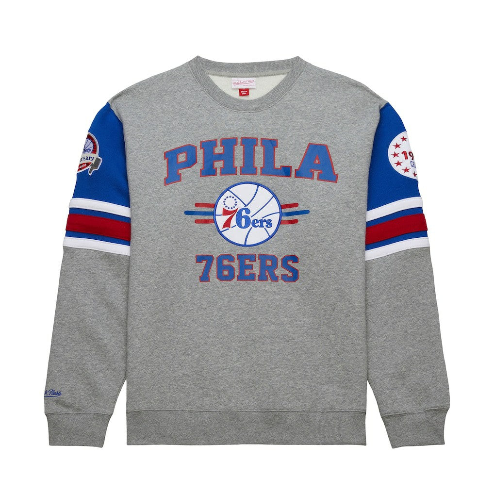 Philadelphia 76ers Hardwood Classics All Over 4.0 Pullover Sweatshirt On Sale