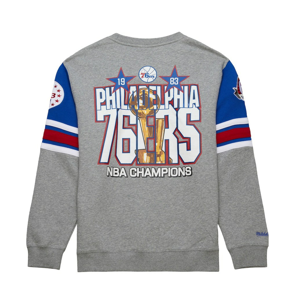 Philadelphia 76ers Hardwood Classics All Over 4.0 Pullover Sweatshirt On Sale