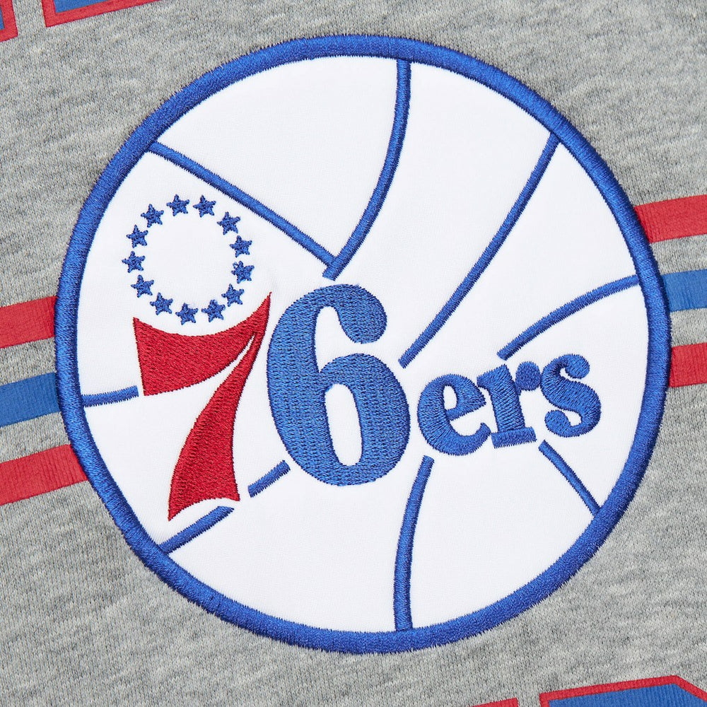 Philadelphia 76ers Hardwood Classics All Over 4.0 Pullover Sweatshirt On Sale