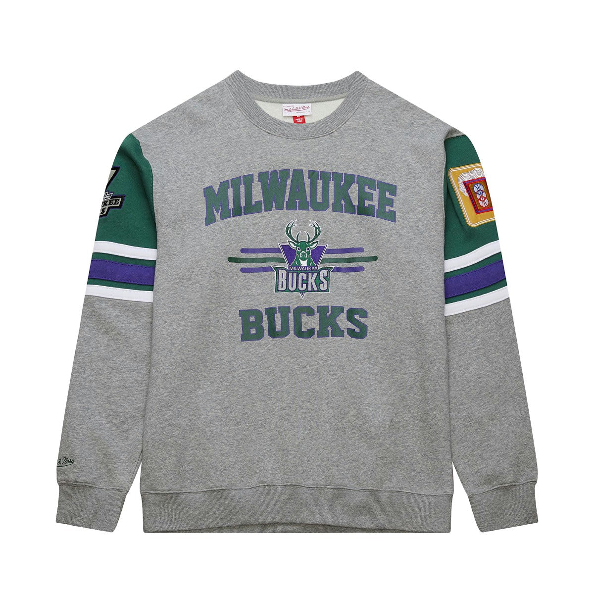 Milwaukee Bucks Hardwood Classics All Over 4.0 Pullover Sweatshirt Outlet