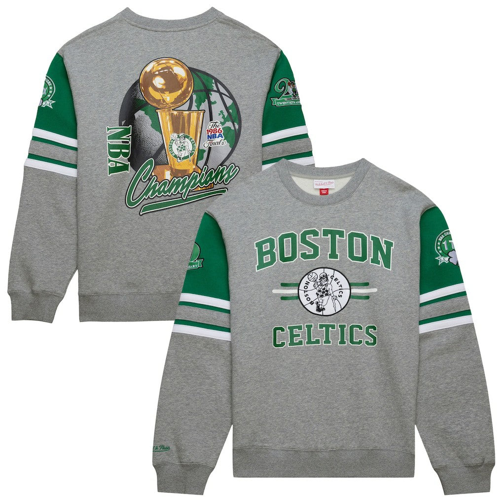 Boston Celtics Hardwood Classics All Over 4.0 Pullover Sweatshirt On Sale