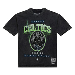 Boston Celtics Unisex Hardwood Classics Vintage Voltage Premium Heavyweight T-Shirt On Sale