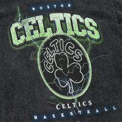 Boston Celtics Unisex Hardwood Classics Vintage Voltage Premium Heavyweight T-Shirt On Sale