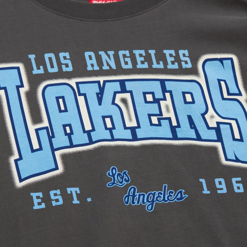 Los Angeles Lakers Women's Hardwood Classics Oversized Boyfriend T-Shirt Online