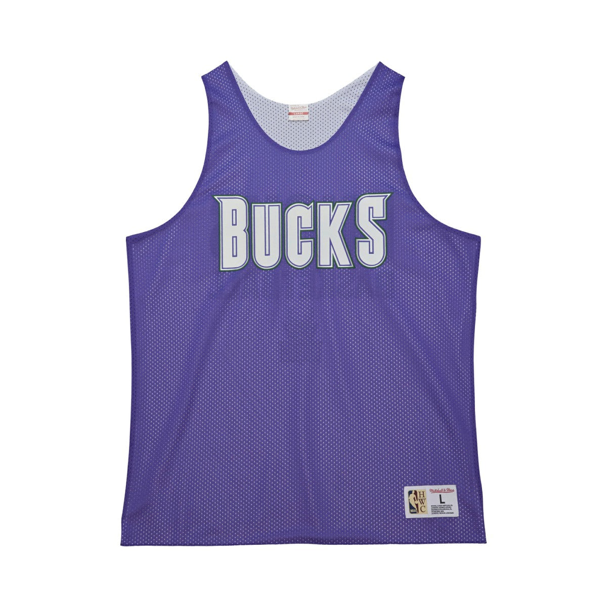 Milwaukee Bucks Hardwood Classics Reversible Mesh Practice Jersey New