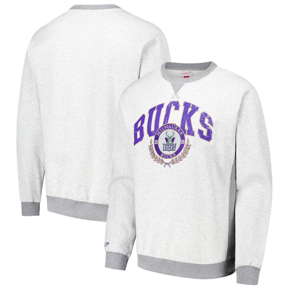 Milwaukee Bucks Vintage Logo Pullover Sweatshirt Outlet