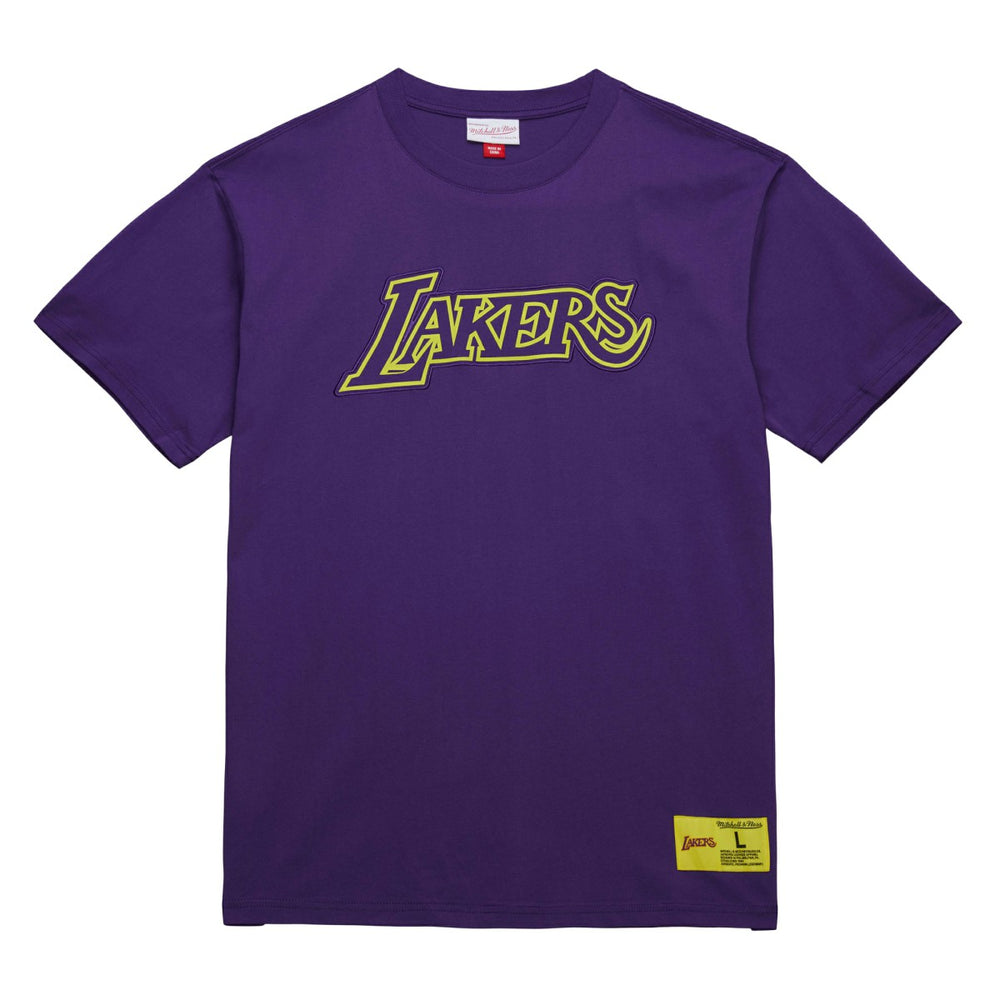 Los Angeles Lakers Hardwood Classics Neon Nights Premium T-Shirt Discount