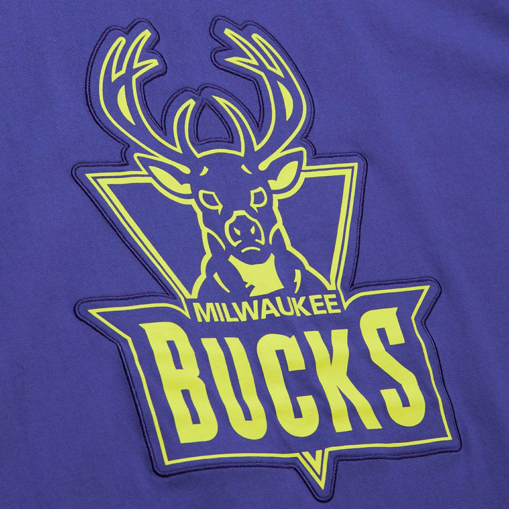 Milwaukee Bucks Hardwood Classics Neon Nights Premium T-Shirt Online