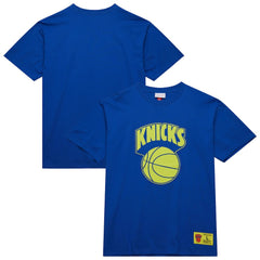New York Knicks Hardwood Classics Neon Nights Premium T-Shirt On Sale