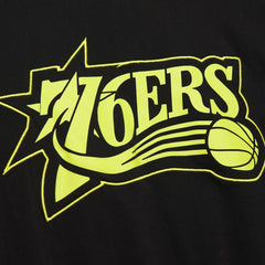 Philadelphia 76ers Hardwood Classics Neon Nights Premium T-Shirt On Sale