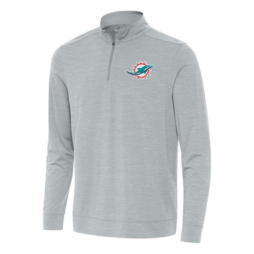 Miami Dolphins  Antigua Bright Quarter-Zip Top