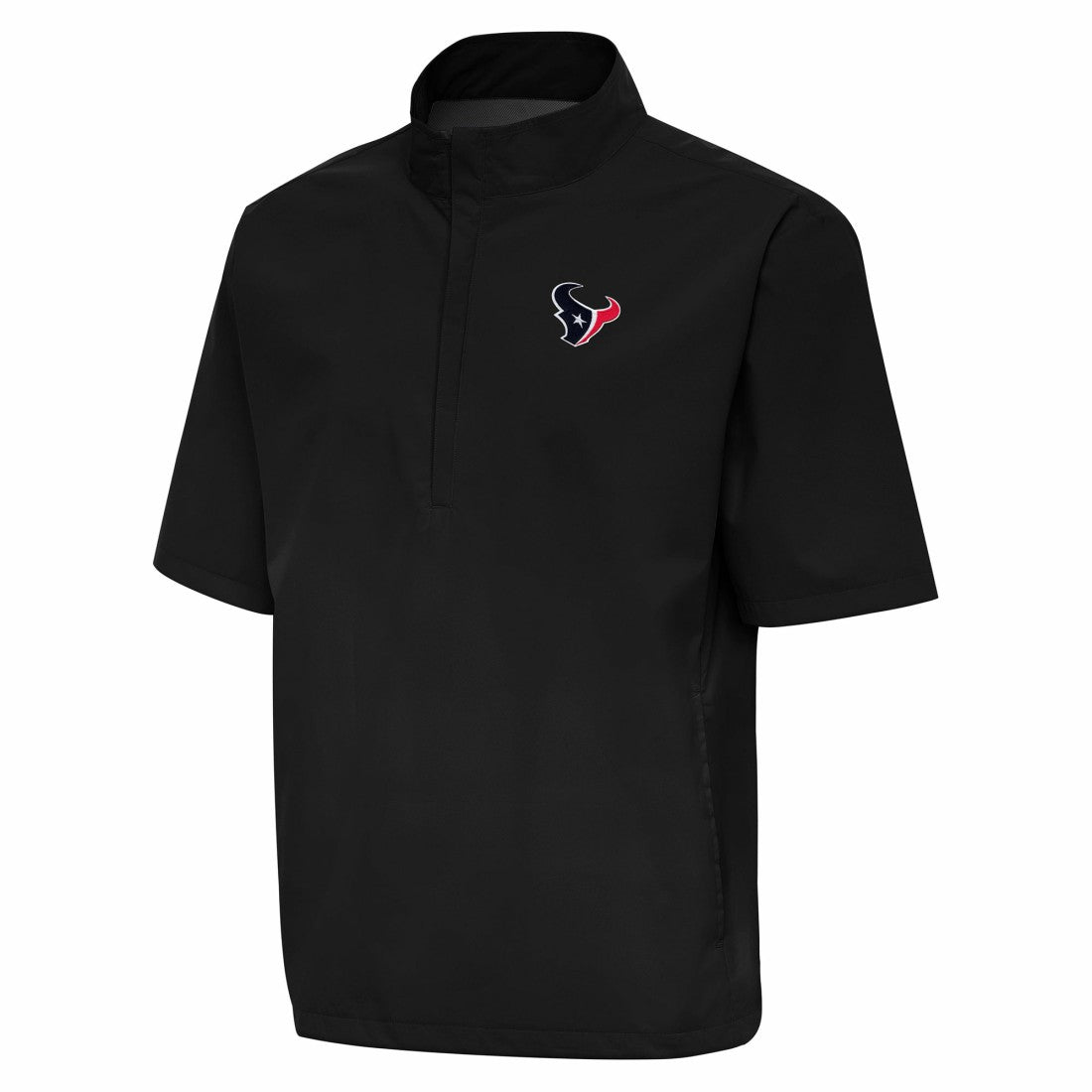 Houston Texans  Antigua Brisk Short Sleeve Quarter-Zip Windshirt