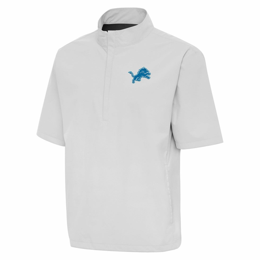 Detroit Lions  Antigua Brisk Short Sleeve Quarter-Zip Windshirt