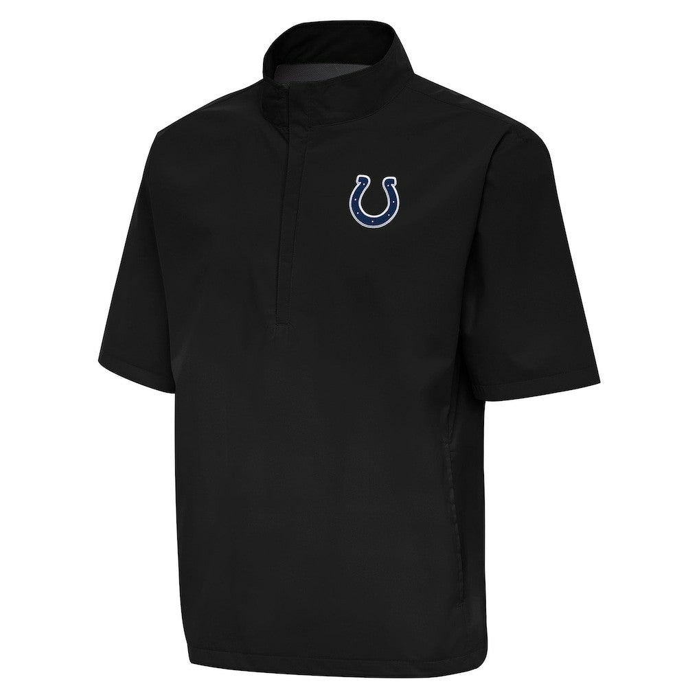 Indianapolis Colts  Antigua Brisk Short Sleeve Quarter-Zip Windshirt