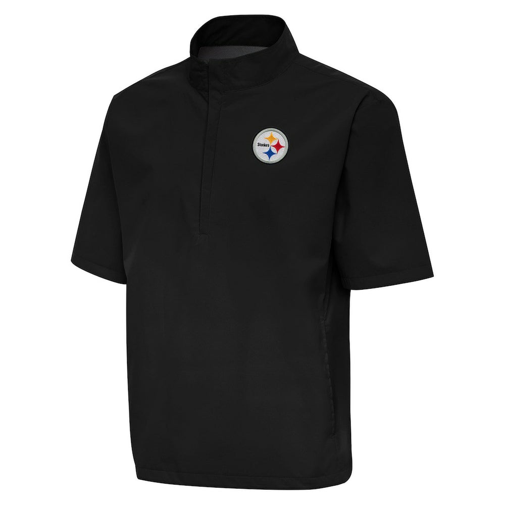 Pittsburgh Steelers  Antigua Brisk Short Sleeve Quarter-Zip Windshirt