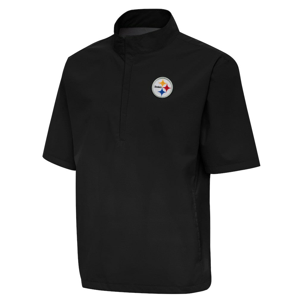 Pittsburgh Steelers  Antigua Brisk Short Sleeve Quarter-Zip Windshirt