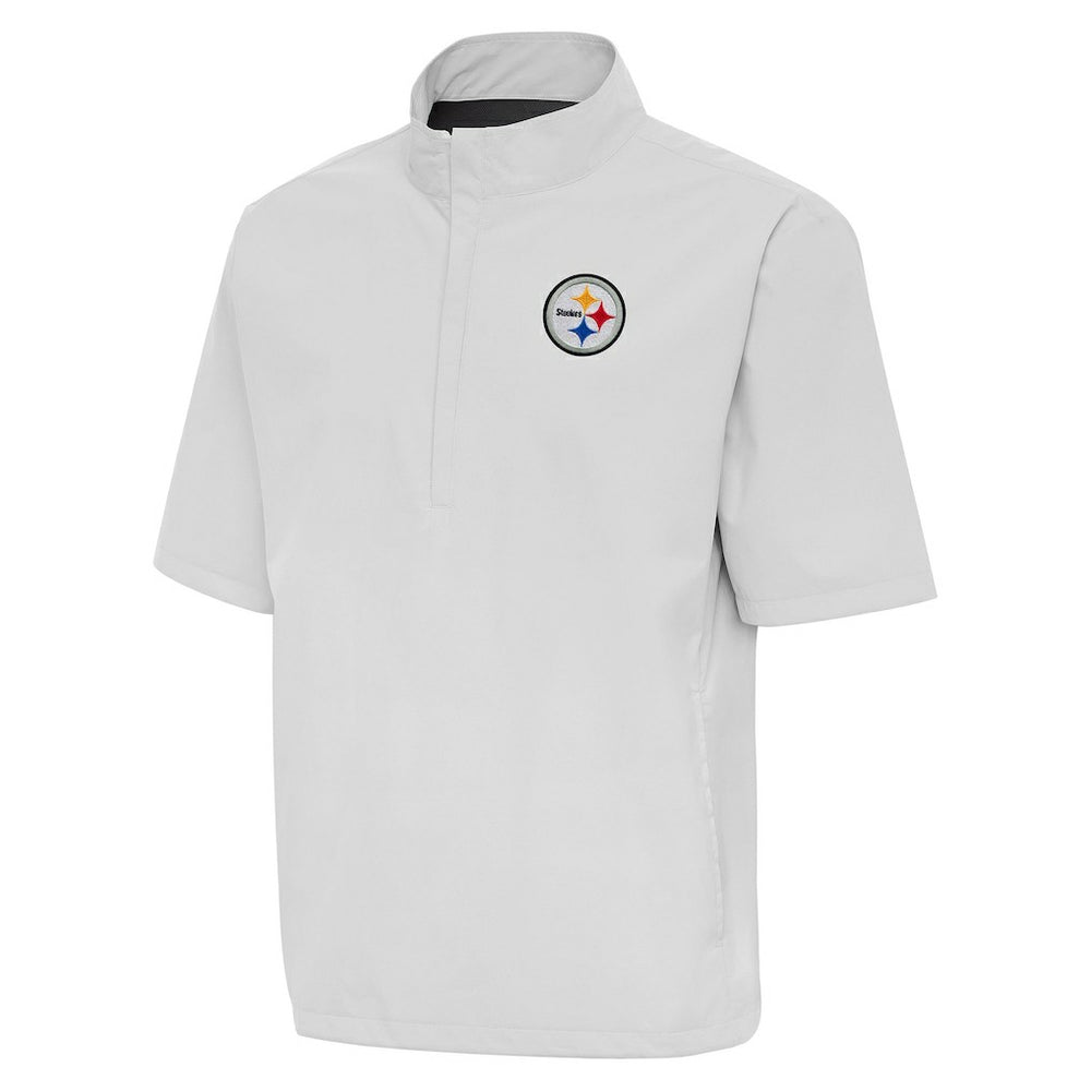 Pittsburgh Steelers  Antigua Brisk Short Sleeve Quarter-Zip Windshirt