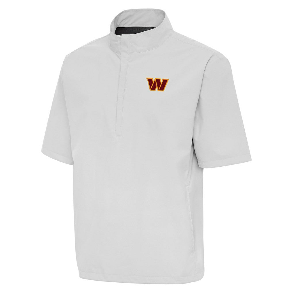Washington Commanders  Antigua Brisk Short Sleeve Quarter-Zip Windshirt