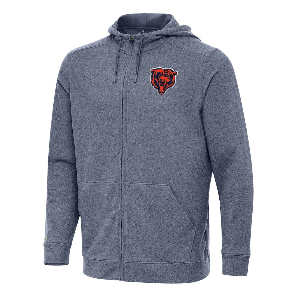 Chicago Bears  Antigua Effortless Full-Zip Hoodie