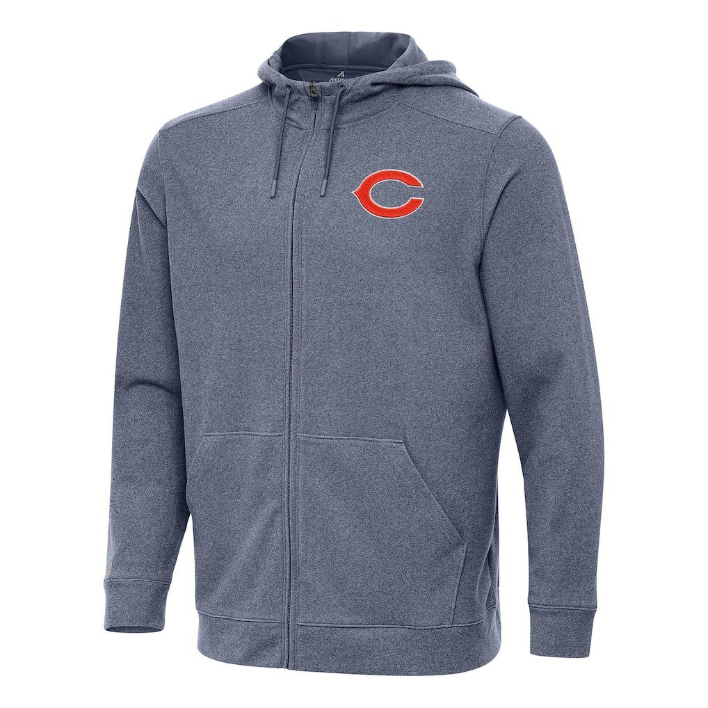 Chicago Bears  Antigua Effortless Full-Zip Hoodie
