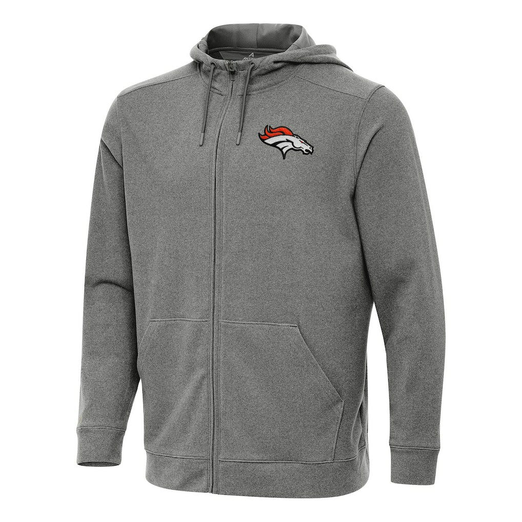 Denver Broncos  Antigua Effortless Full-Zip Hoodie