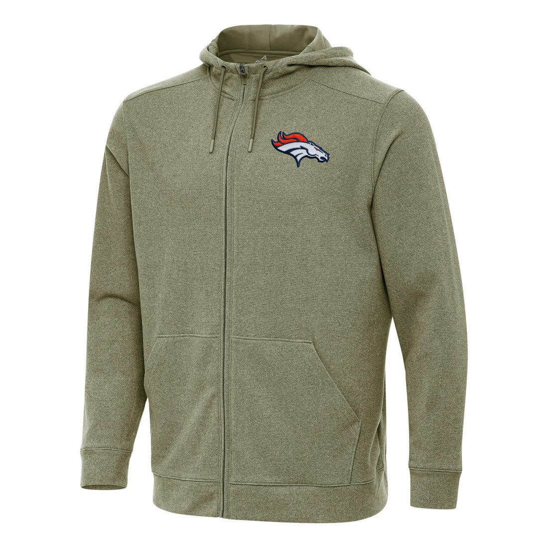 Denver Broncos  Antigua Effortless Full-Zip Hoodie