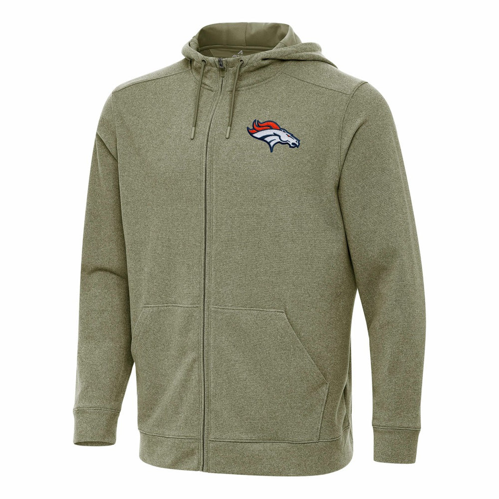 Denver Broncos  Antigua Effortless Full-Zip Hoodie