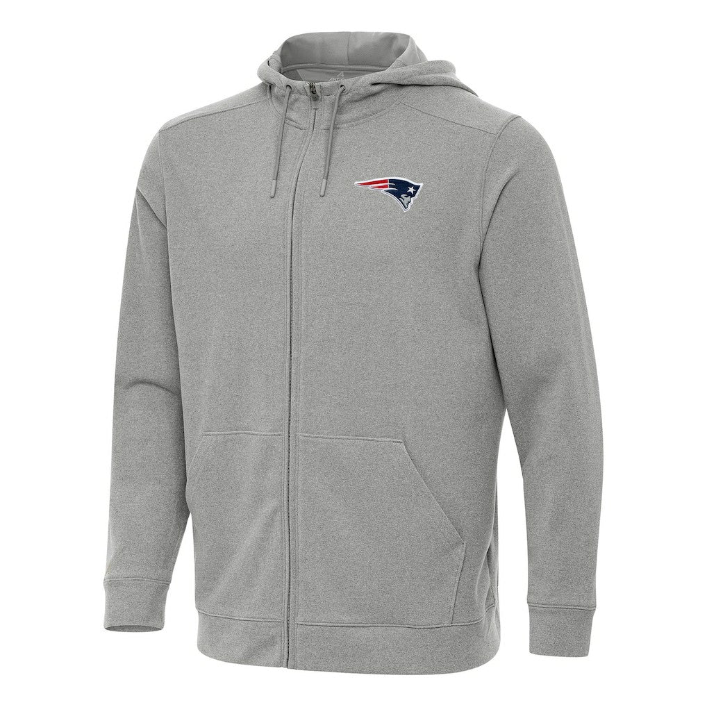 New England Patriots  Antigua Effortless Full-Zip Hoodie
