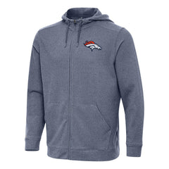Denver Broncos  Antigua Effortless Full-Zip Hoodie