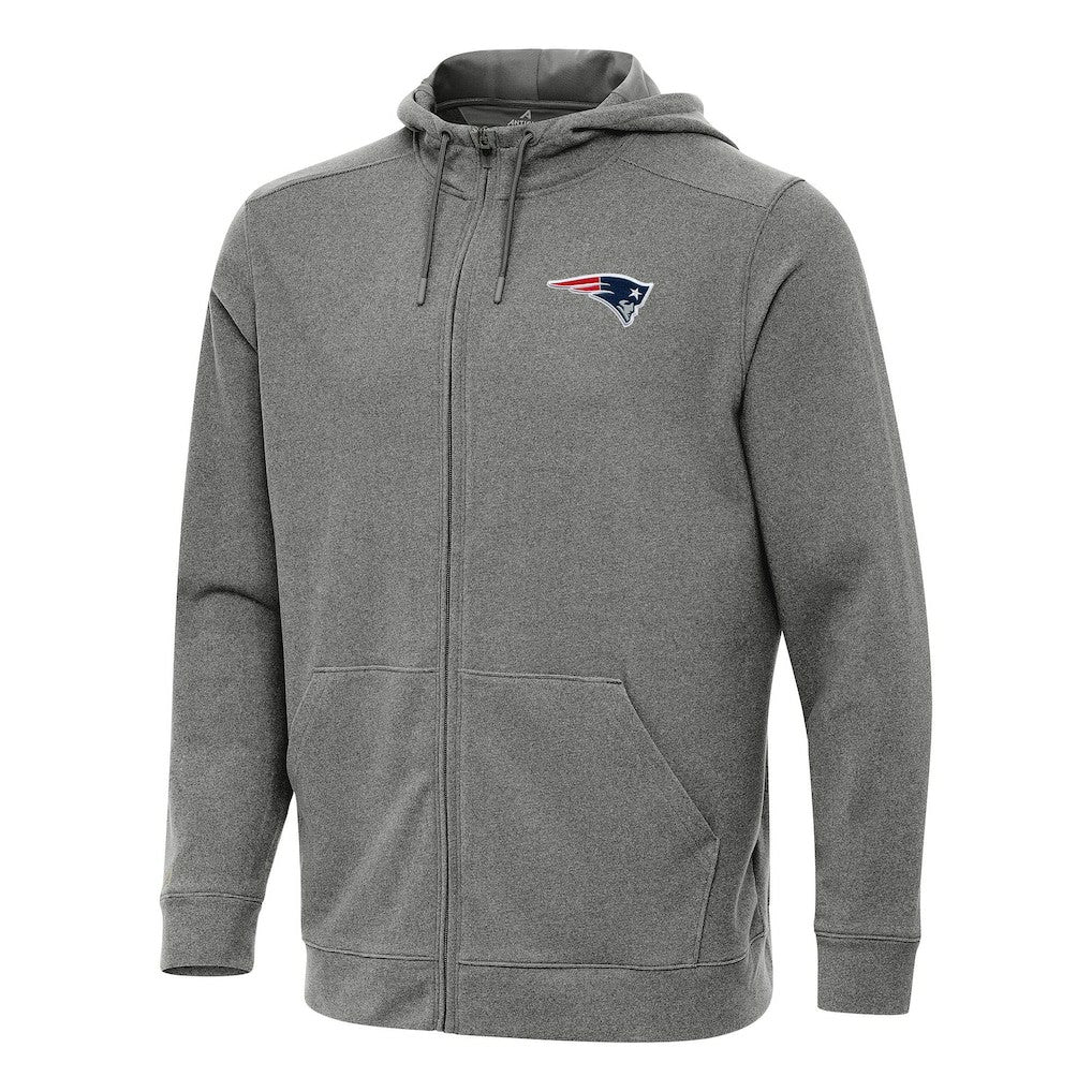New England Patriots  Antigua Effortless Full-Zip Hoodie