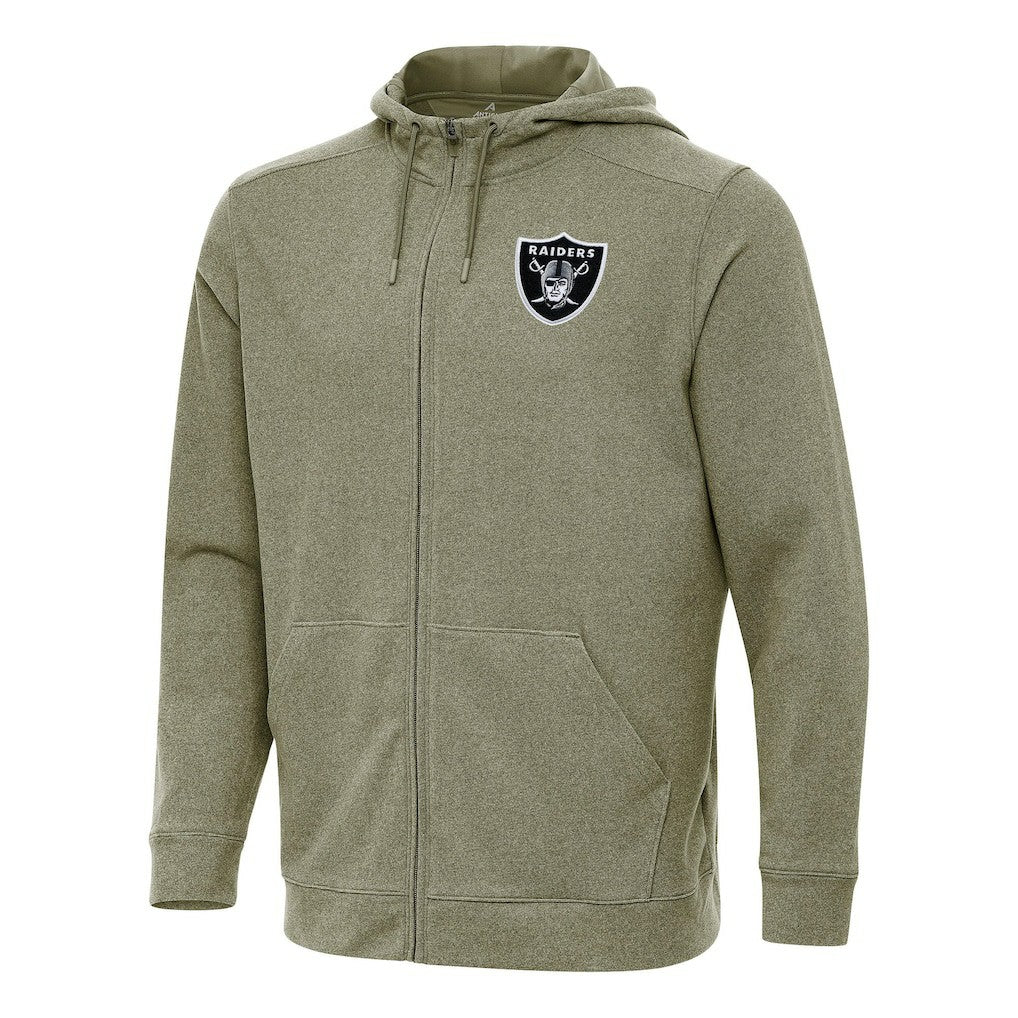 Las Vegas Raiders  Antigua Effortless Full-Zip Hoodie