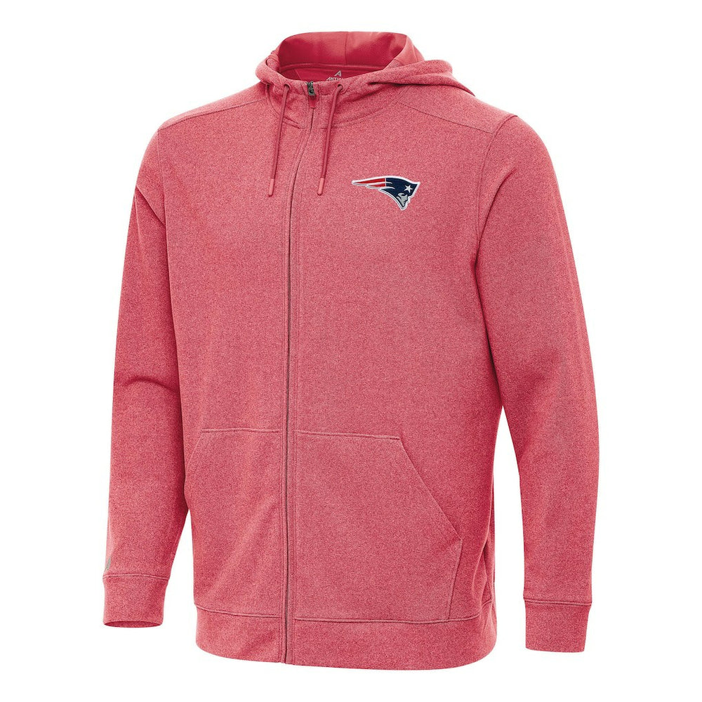 New England Patriots  Antigua Effortless Full-Zip Hoodie