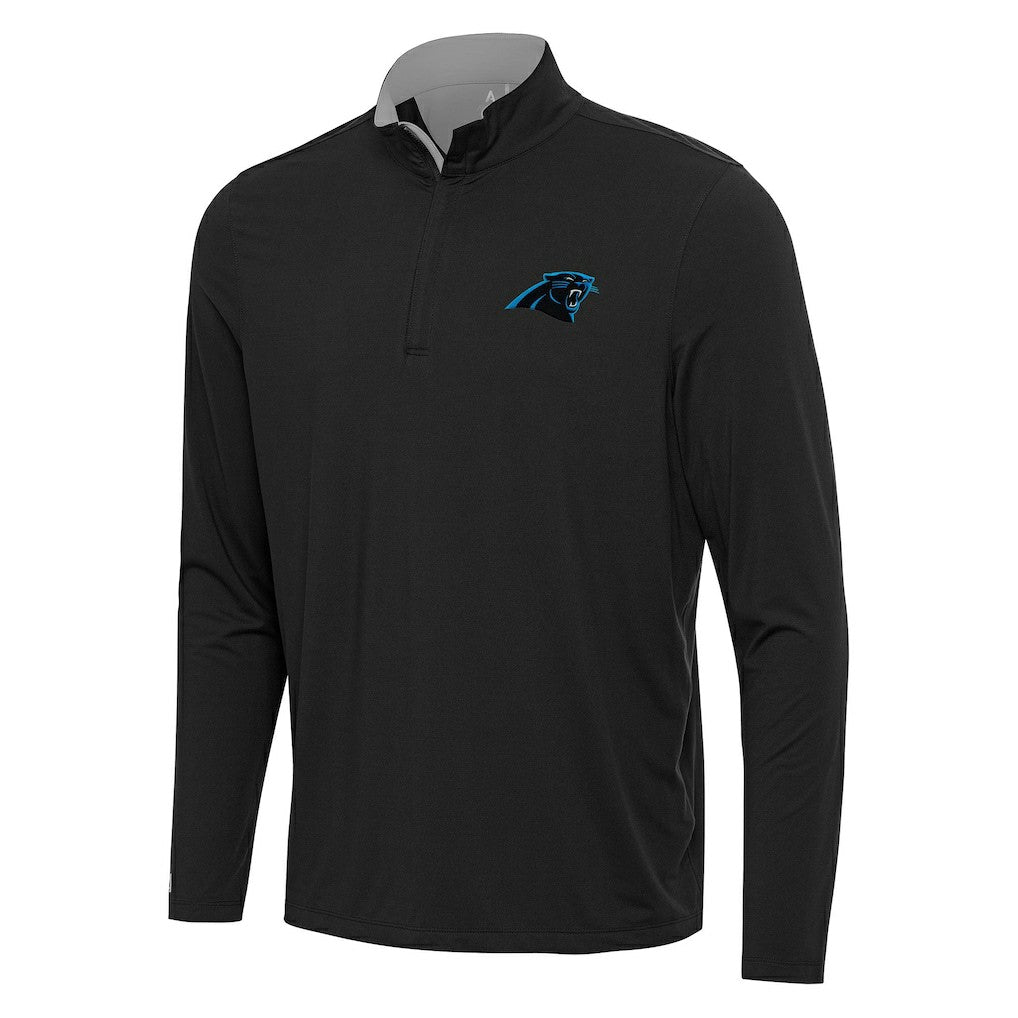 Carolina Panthers  Antigua Content Quarter-Zip Pullover Top