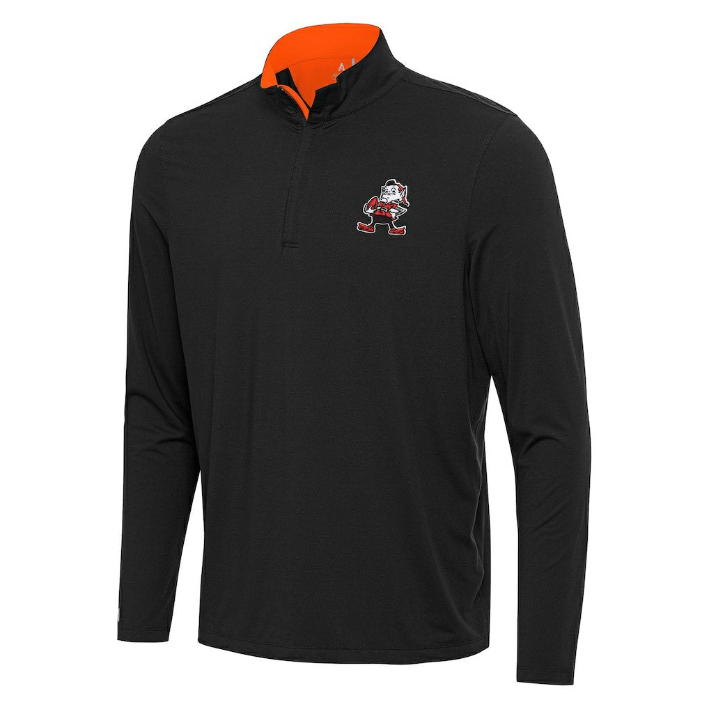 Cleveland Browns  Antigua Content Quarter-Zip Pullover Top