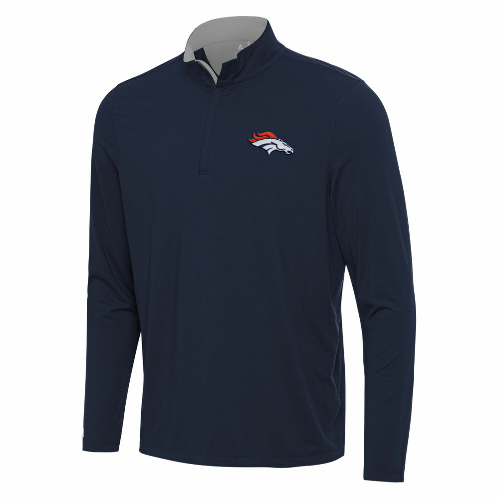 Denver Broncos  Antigua Content Quarter-Zip Pullover Top