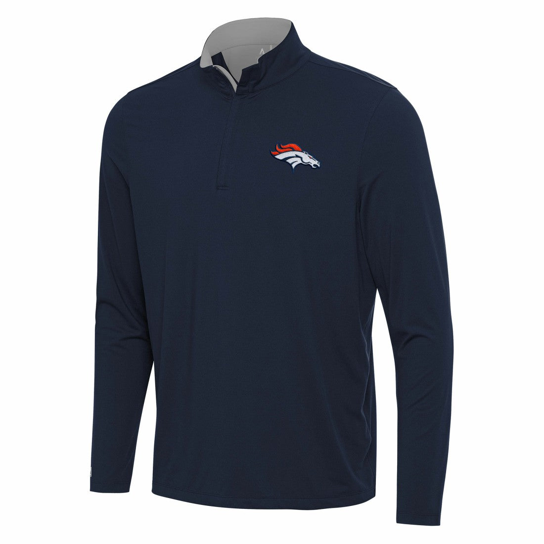 Denver Broncos  Antigua Content Quarter-Zip Pullover Top