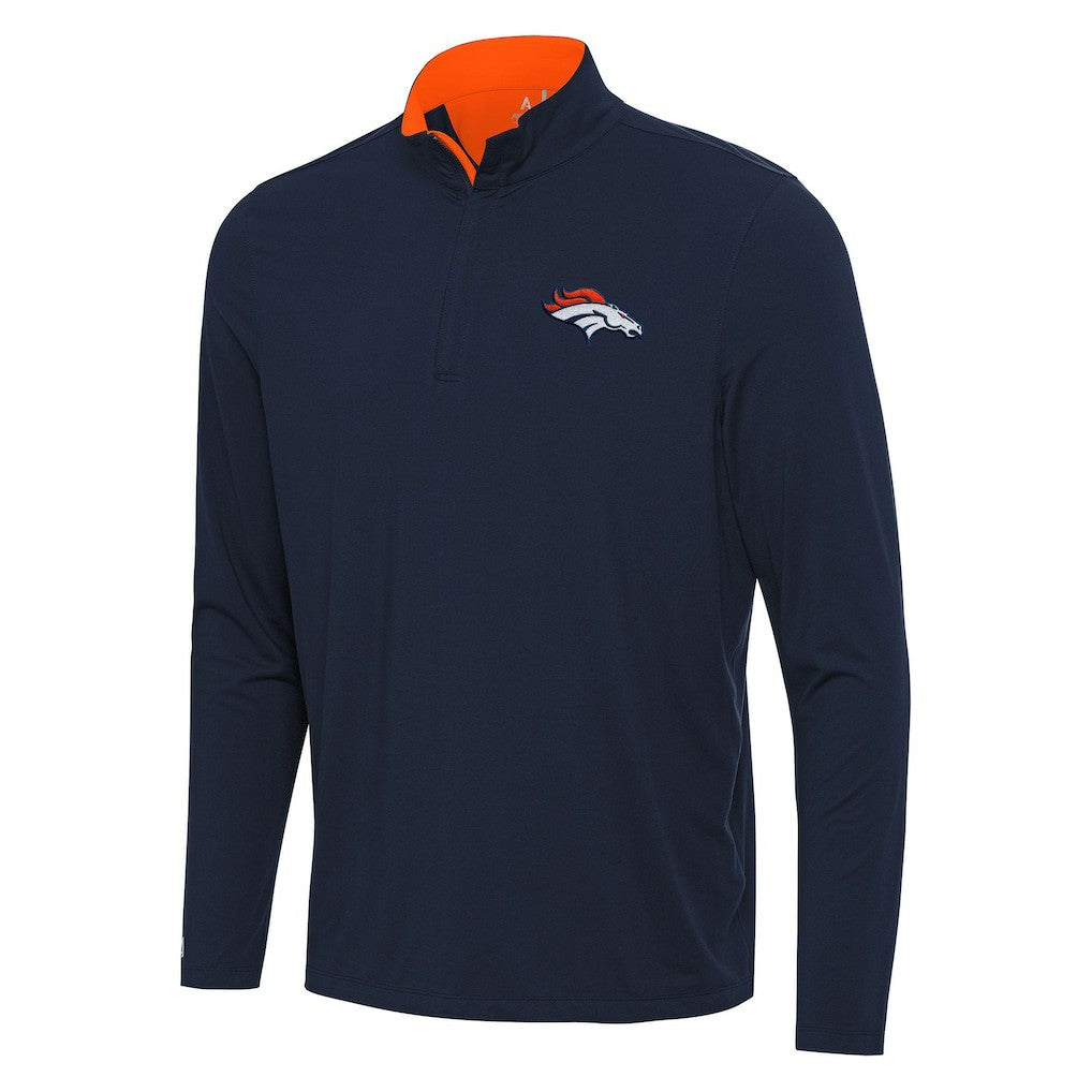 Denver Broncos  Antigua Content Quarter-Zip Pullover Top