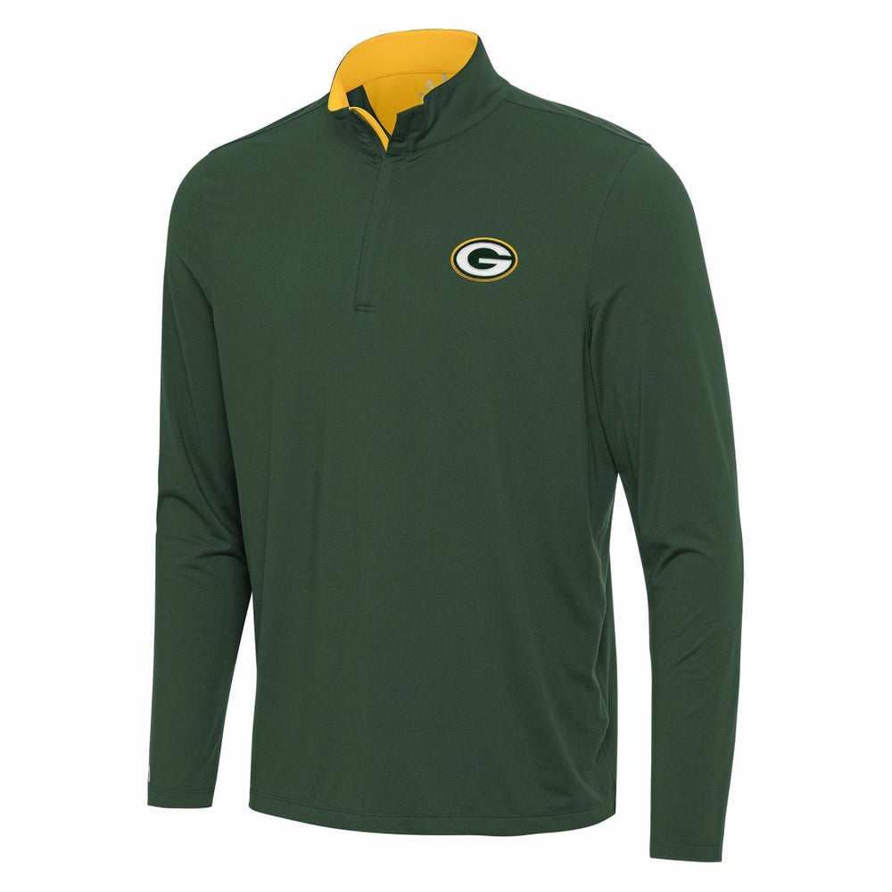 Green Bay Packers  Antigua Content Quarter-Zip Pullover Top