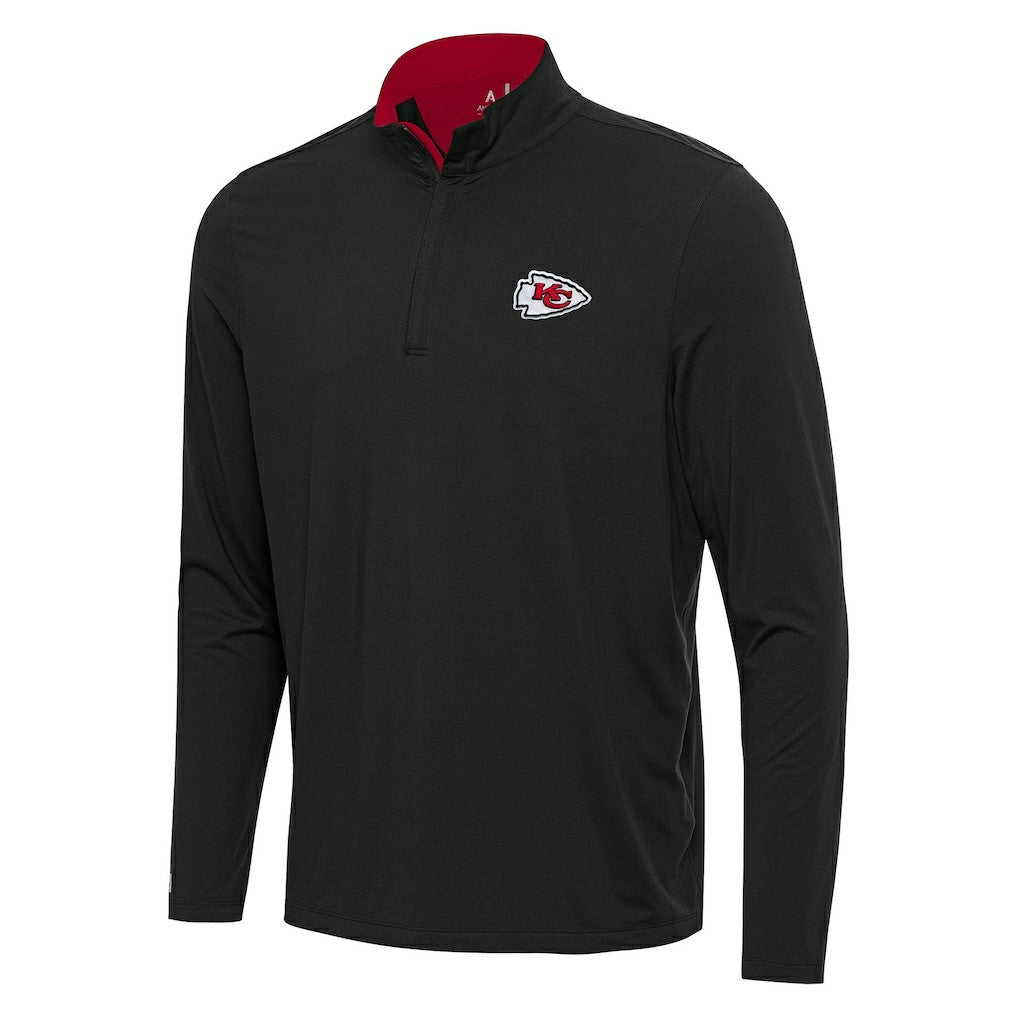 Kansas City Chiefs  Antigua Content Quarter-Zip Pullover Top
