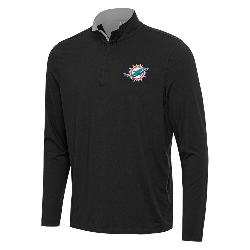 Miami Dolphins  Antigua Content Quarter-Zip Pullover Top