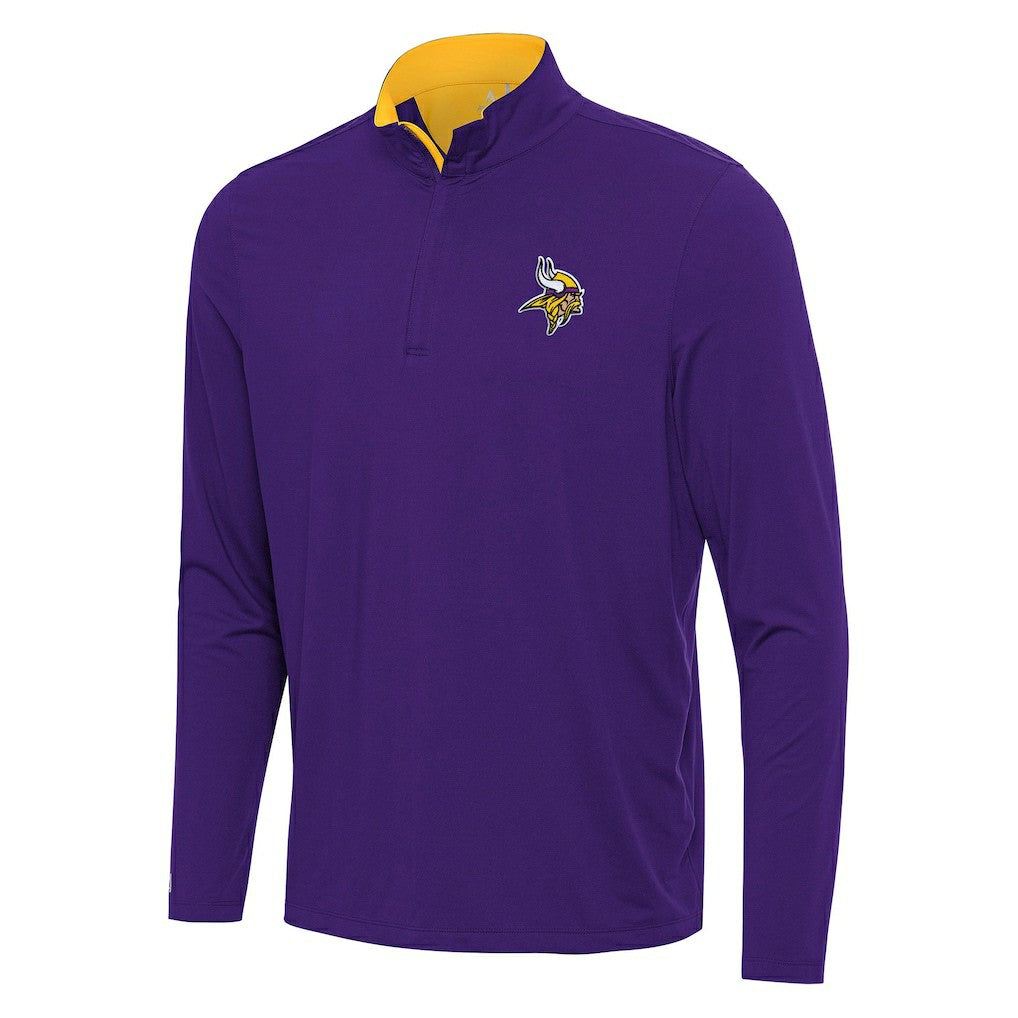Minnesota Vikings  Antigua Content Quarter-Zip Pullover Top