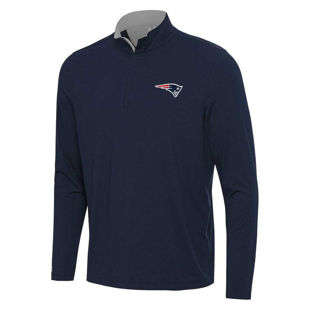 New England Patriots  Antigua Content Quarter-Zip Pullover Top