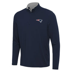 New England Patriots  Antigua Content Quarter-Zip Pullover Top
