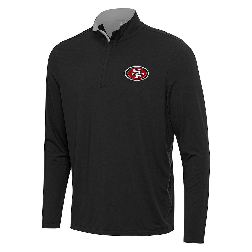 San Francisco 49ers  Antigua Content Quarter-Zip Pullover Top